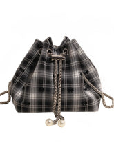 Chain Drawstring Bucket Bag OutfitFlow